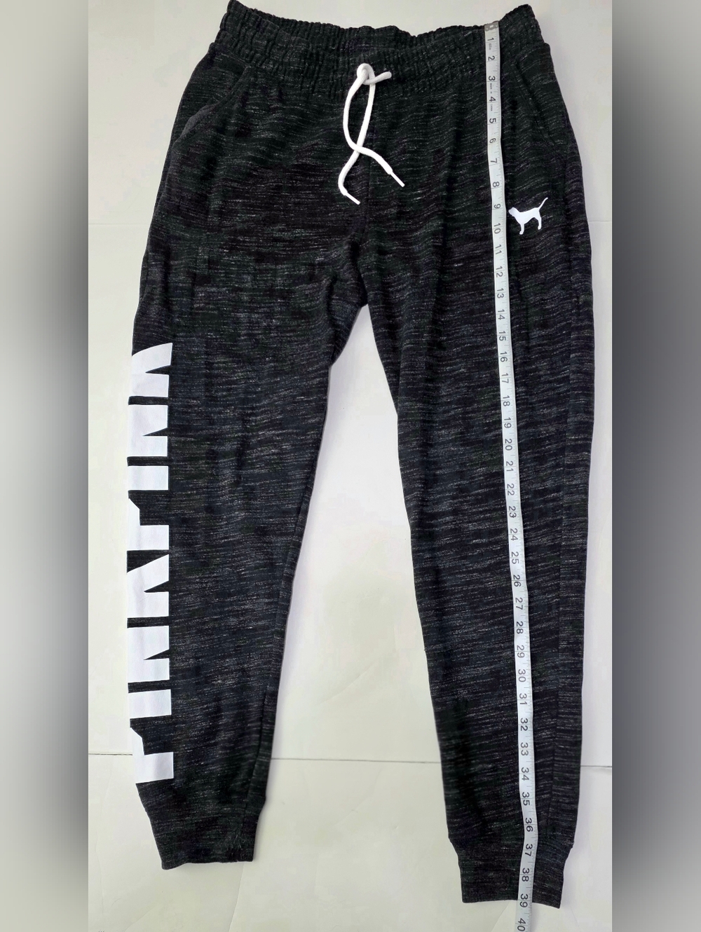 Victoria’s Secret PINK Marled Grey Jogger Set | Quarter-Zip & Joggers | Size M - Picture 11 of 11